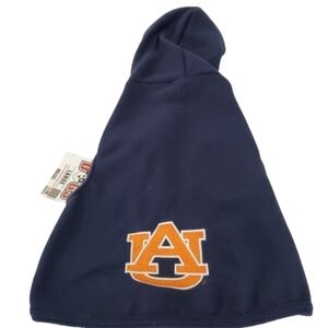 New All Star Dogs Auburn University Embroidered Hooded Sleeveless Dog Sweater Lg
